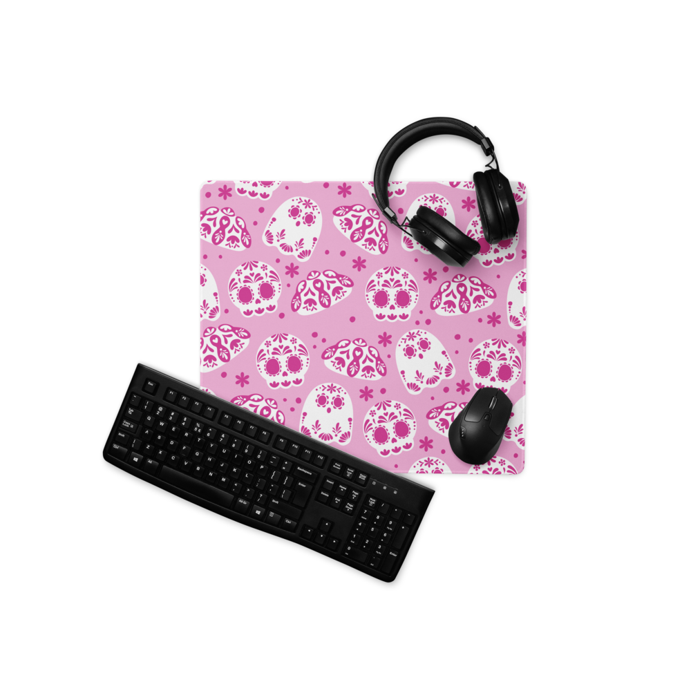 Day of the Dead Pink Desk Mat