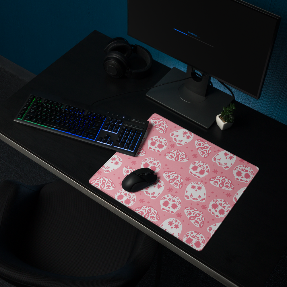 Day of the Dead Light Pink Desk Mat