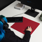 Red Butterfly Desk Mat