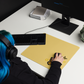Yellow Butterfly Desk Mat