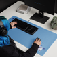 Day of the Dead Blue Simple Desk Mat