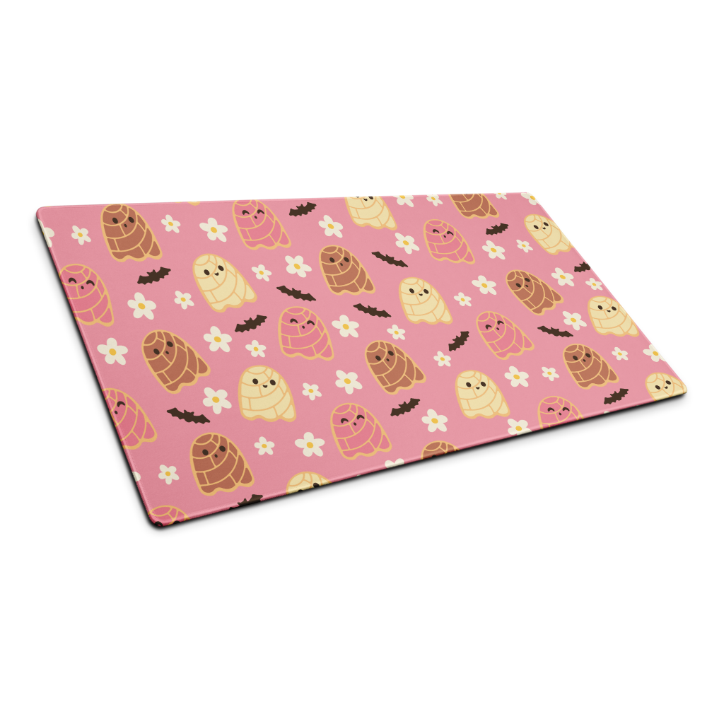 Concha Ghosts Pink Desk Mat