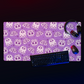 Day of the Dead Purple Desk Mat