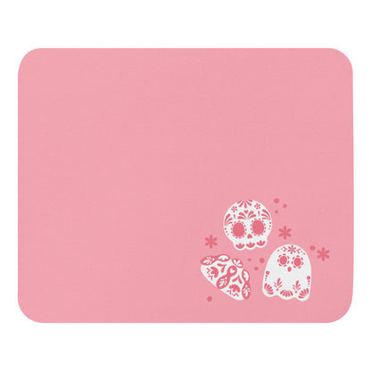 Day of the Dead Light Pink Simple Small Office Mouse Pad (8.7"x7.1")