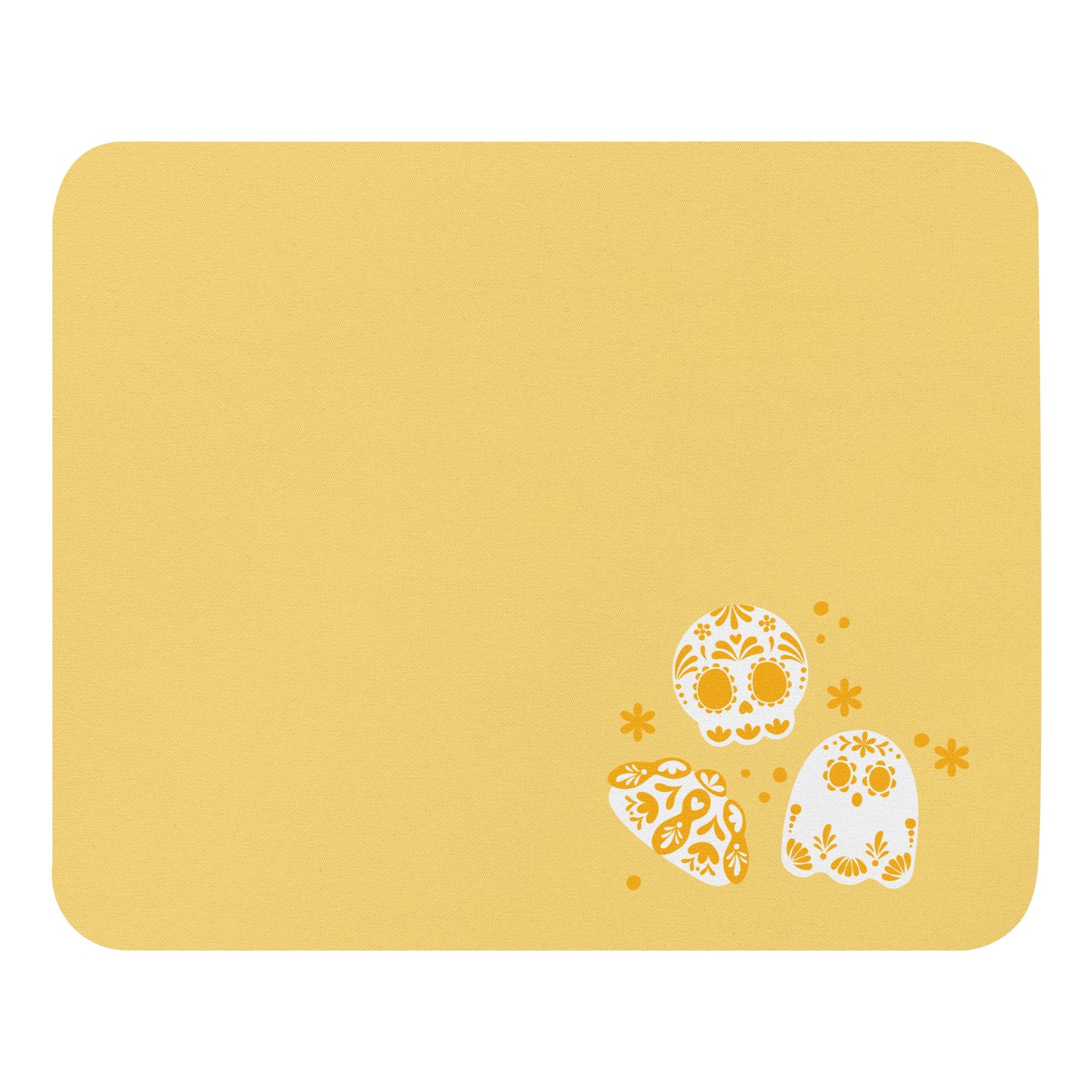 Day of the Dead Yellow Simple Concha Small Office Mouse Pad (8.7"x7.1")