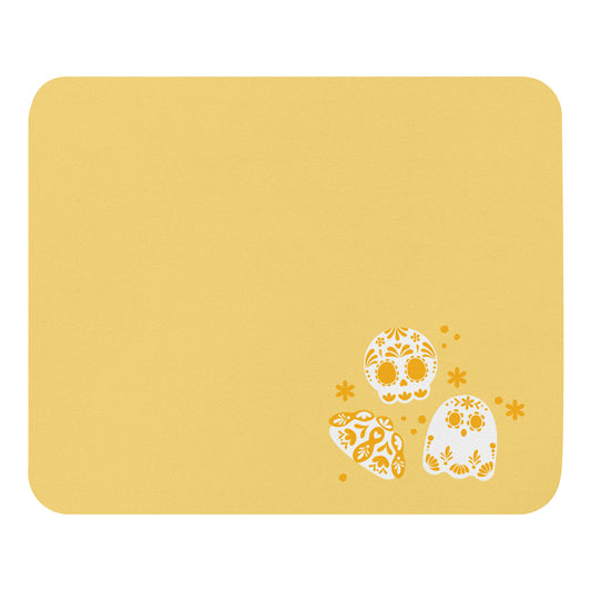 Day of the Dead Yellow Simple Concha Small Office Mouse Pad (8.7"x7.1")