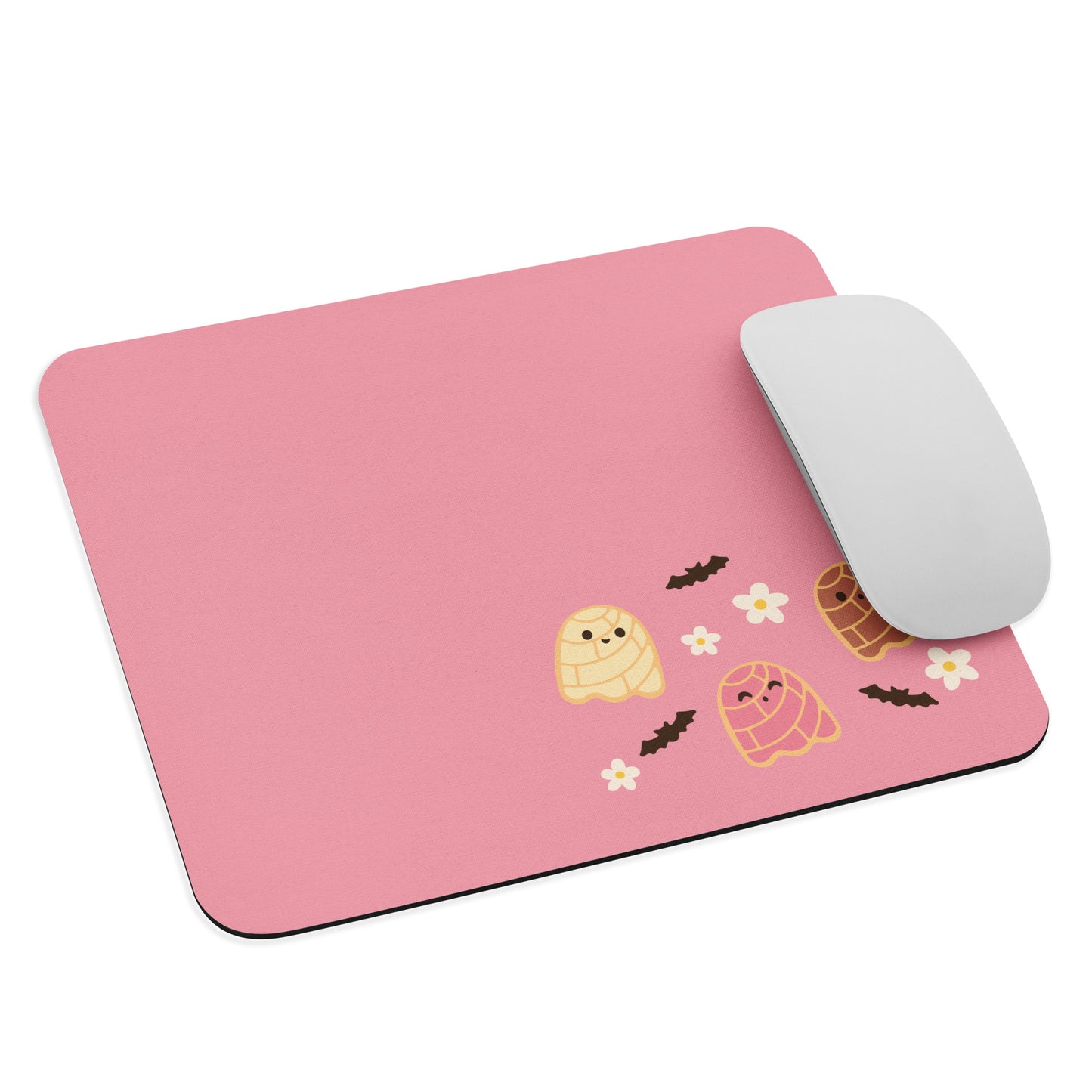 Concha Ghosts Pink SimpleSmall Office Mouse Pad (8.7"x7.1")