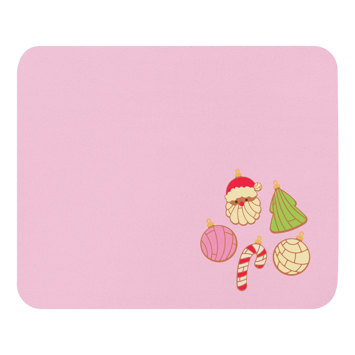Pink Simple Christmas Small Office Mouse Pad (8.7"x7.1")