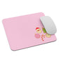 Pink Simple Christmas Small Office Mouse Pad (8.7"x7.1")