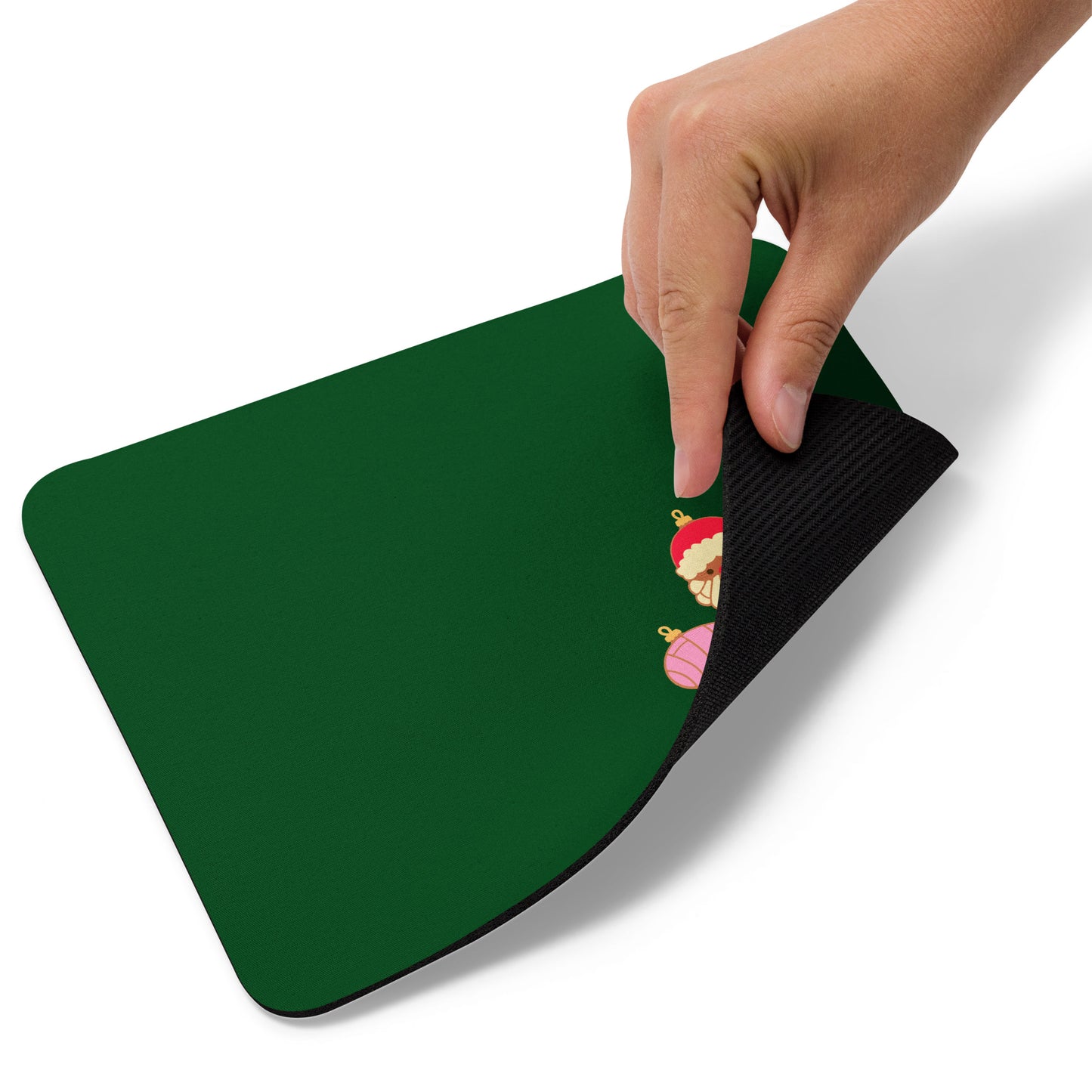 Simple Christmas Green Small Office Mouse Pad (8.7"x7.1")